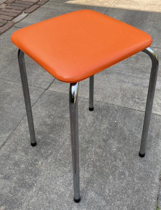 Image 1 of Mid - Century Soudexvinyl Stool.