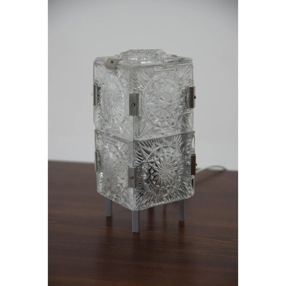 Image 1 of Mid-century glass table lamp by Kamenicky Senov, 1970s