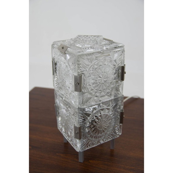 Image 1 of Mid-century glass table lamp by Kamenicky Senov, 1970s