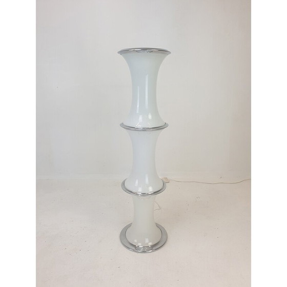 Image 1 of Vintage bamboo floor lamp by Enrico Tronconi for Vistosi, 1970s