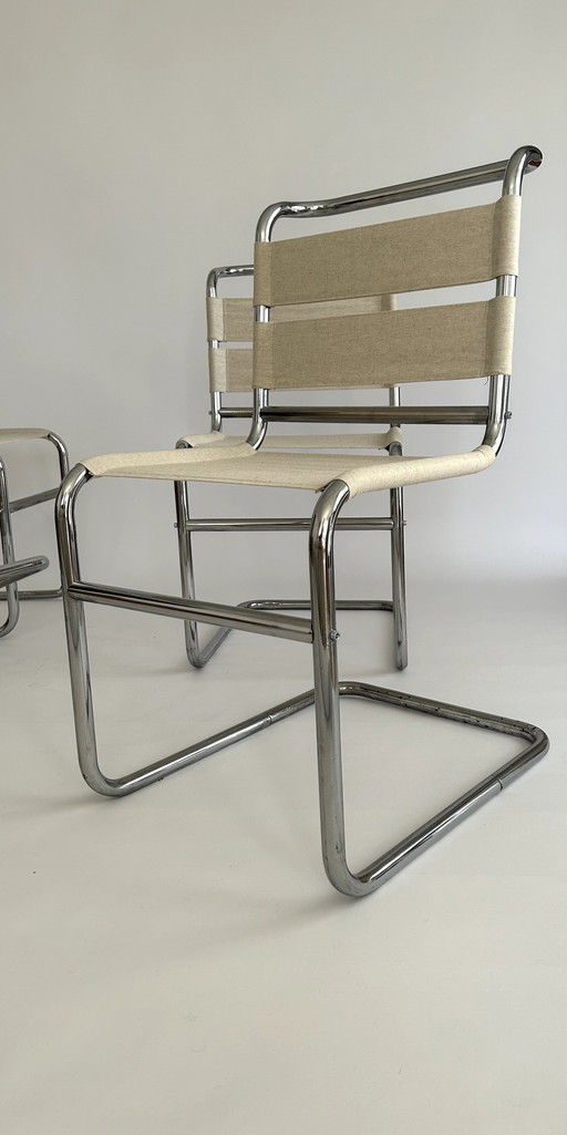 4x Bauhaus Chairs Ateliers De Marneffe