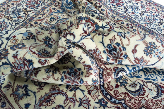 Image 1 of Hand Knotted Nain Carpet With Silk - 326 X 207 Cm