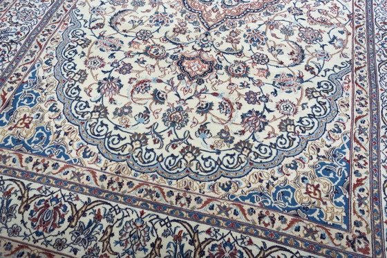 Image 1 of Hand Knotted Nain Carpet With Silk - 326 X 207 Cm