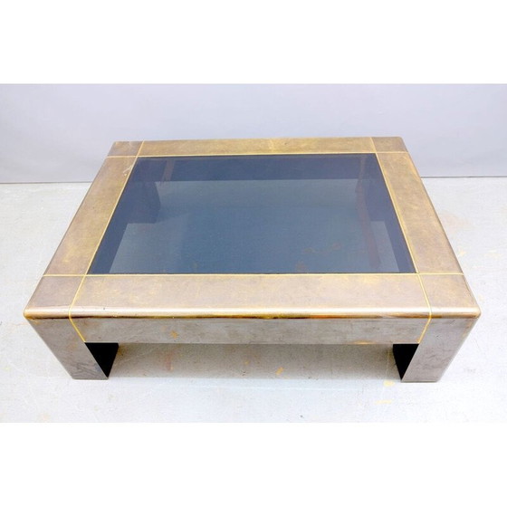 Image 1 of Vintage brass coffee table by Karl Springer, 1970