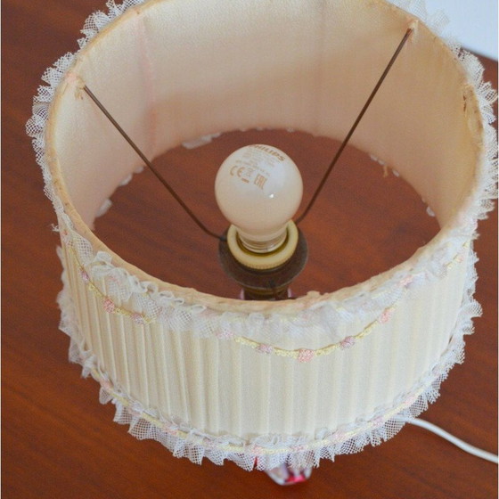 Image 1 of Vintage Val St-Lambert crystal table lamp, Belgium 1960