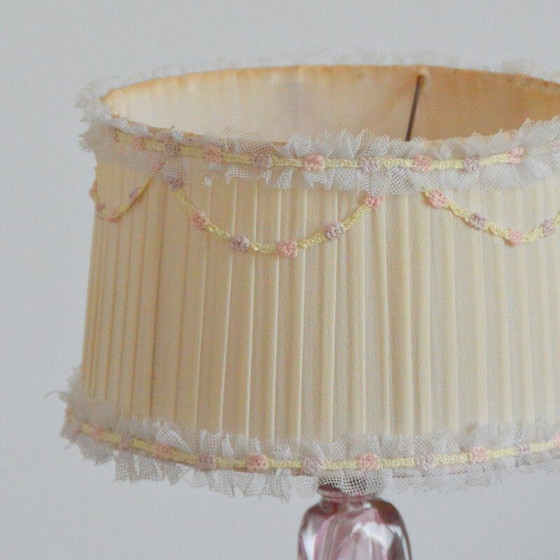 Image 1 of Vintage Val St-Lambert crystal table lamp, Belgium 1960