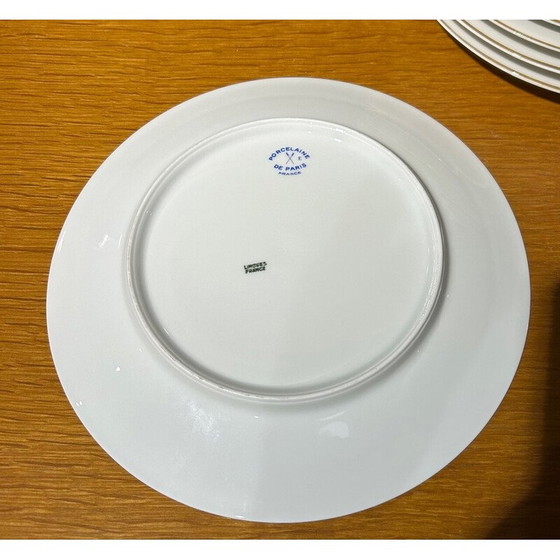 Image 1 of Lotto di 10 piatti vintage di Théodore Haviland per La Porcelaine de Paris, Francia 1960