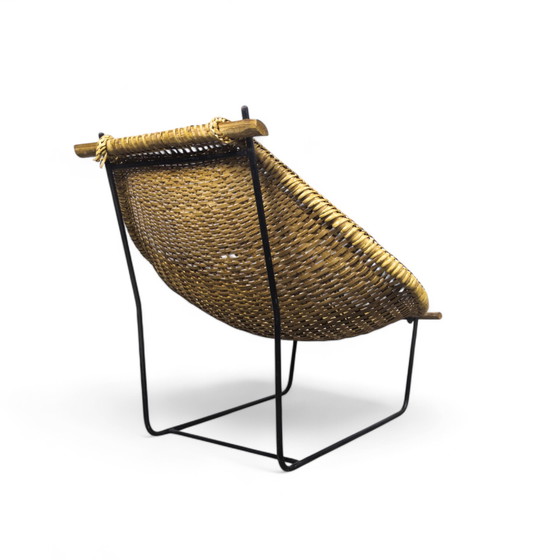 Image 1 of Mid Century "Duyan" Lounge Chair By John Risley For Ficks Reed