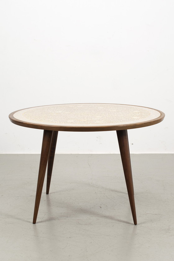 Image 1 of Large round mosaic coffee table