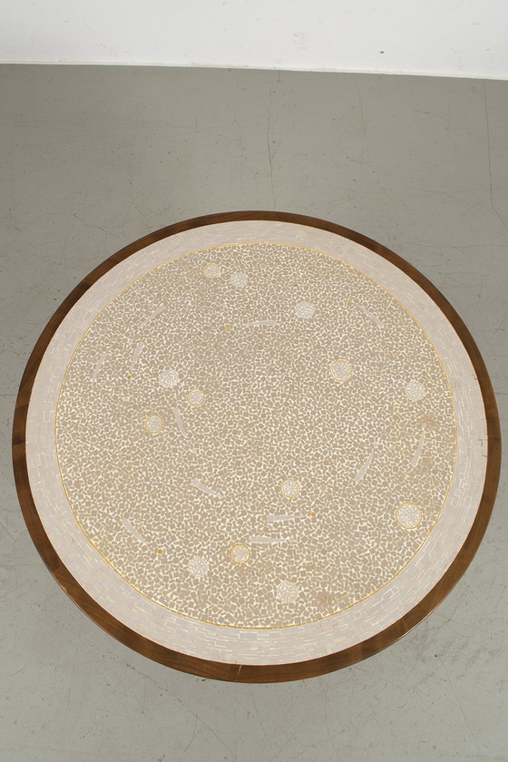 Image 1 of Large round mosaic coffee table