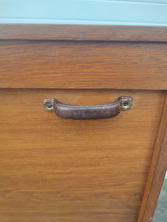 Image 1 of Armoire à portes roulantes, classeur, armoire de notaire - 1950s