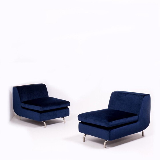 Image 1 of Pair of vintage lounge chairs by Rodolfo Dordoni, Italy
