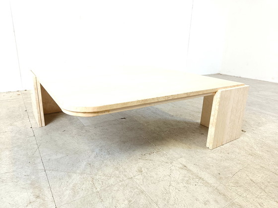 Image 1 of Travertine Coffee Table