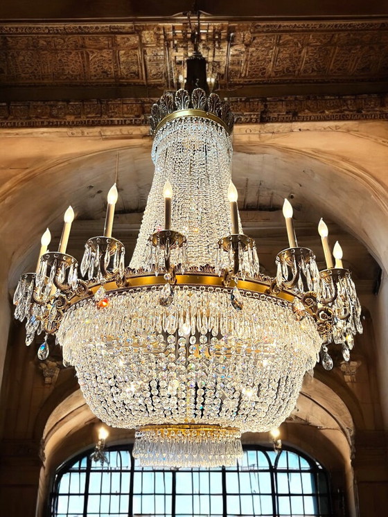 Image 1 of Huge Crystal Design Chandelier