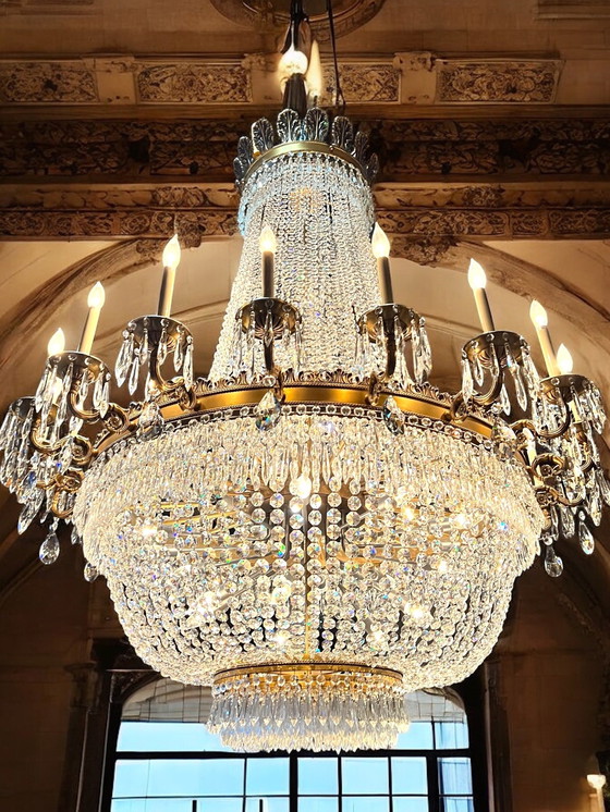 Image 1 of Huge Crystal Design Chandelier