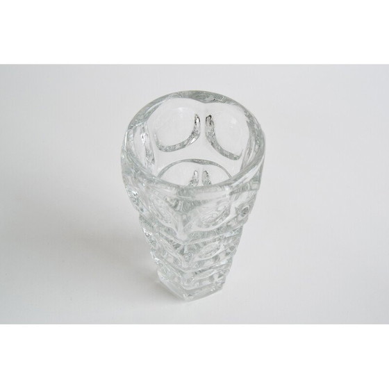 Image 1 of Vintage leaded glass vase by František Pečeny for Heřmanova Huť, Czechoslovakia 1960