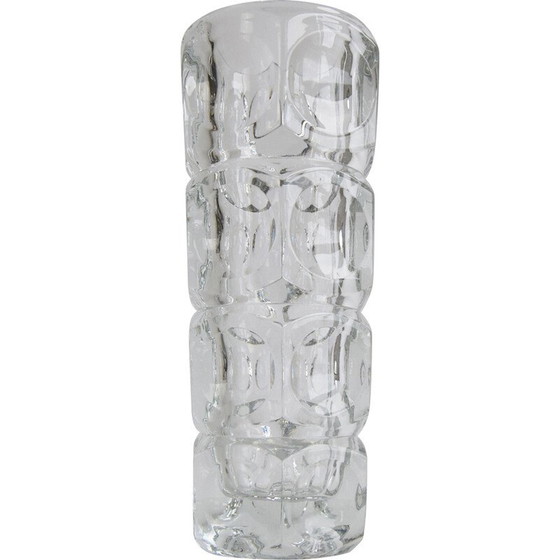 Image 1 of Vintage leaded glass vase by František Pečeny for Heřmanova Huť, Czechoslovakia 1960