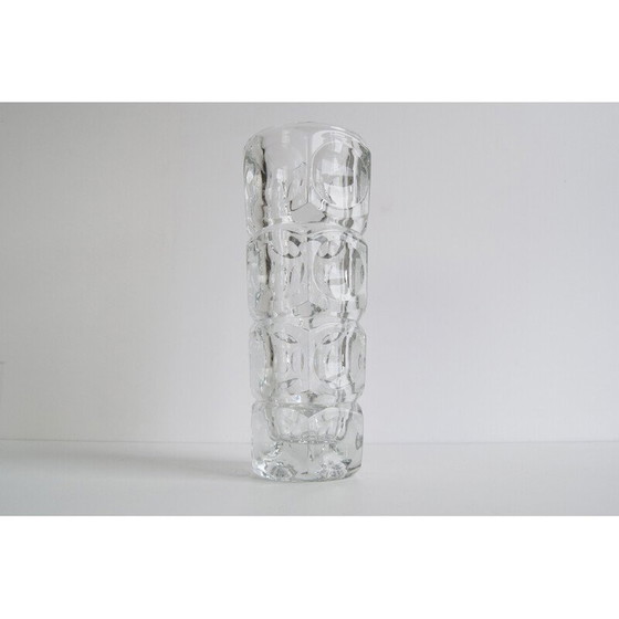 Image 1 of Vintage leaded glass vase by František Pečeny for Heřmanova Huť, Czechoslovakia 1960
