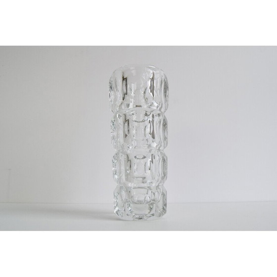 Image 1 of Vintage leaded glass vase by František Pečeny for Heřmanova Huť, Czechoslovakia 1960