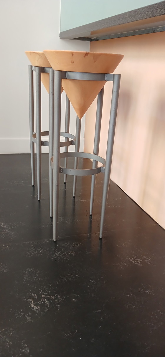 Image 1 of 2x Galerie Yksi bar stools