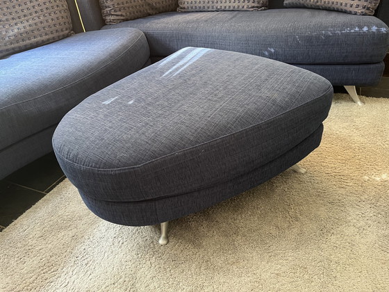 Image 1 of Rolf Benz sofa with footstool