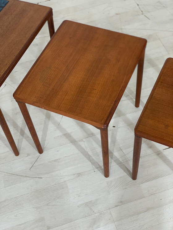 Image 1 of Danish teak coffee table side table