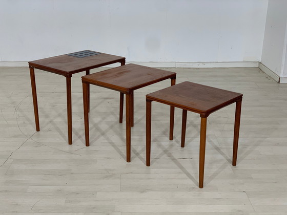 Image 1 of Danish teak coffee table side table