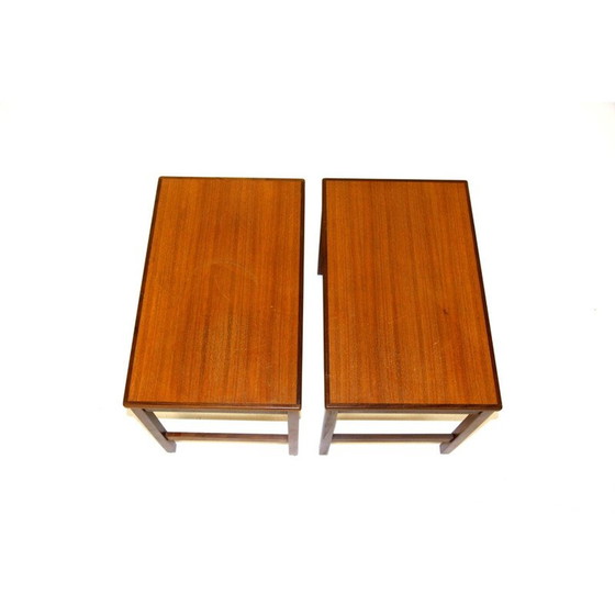 Image 1 of Pair of vintage teak bedside tables for Hmb, Sweden 1960
