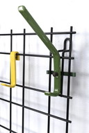 Black wire frame wall coat rack