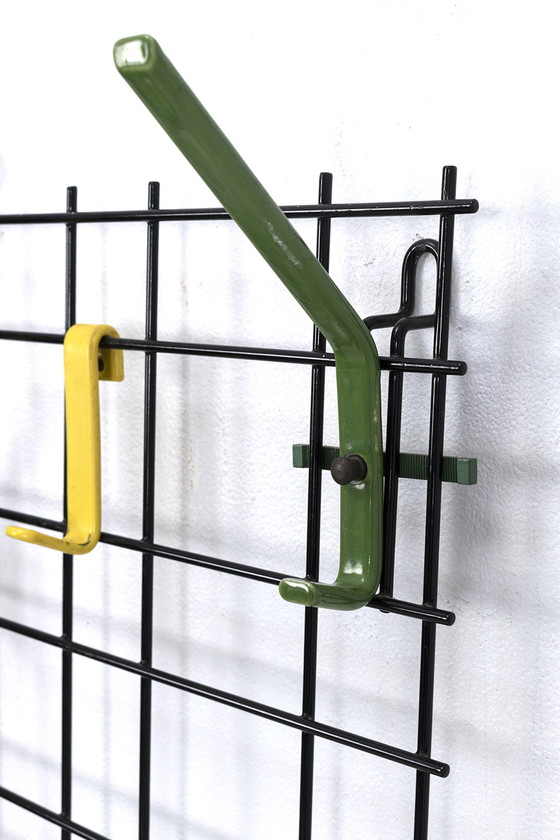 Image 1 of Black wire frame wall coat rack