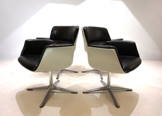 Image 1 of Set of 4 Wilkhahn 250 dining/office chairs by Friso Kramer