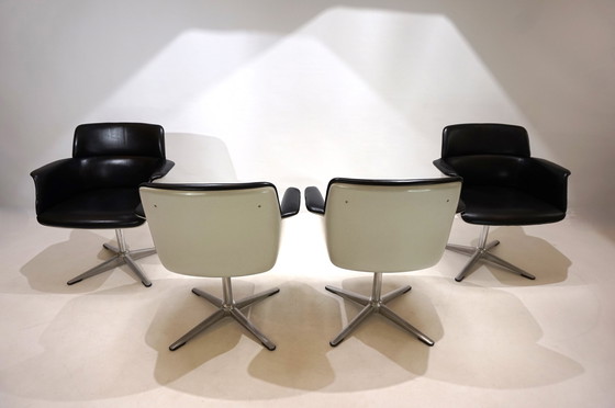 Image 1 of Set of 4 Wilkhahn 250 dining/office chairs by Friso Kramer