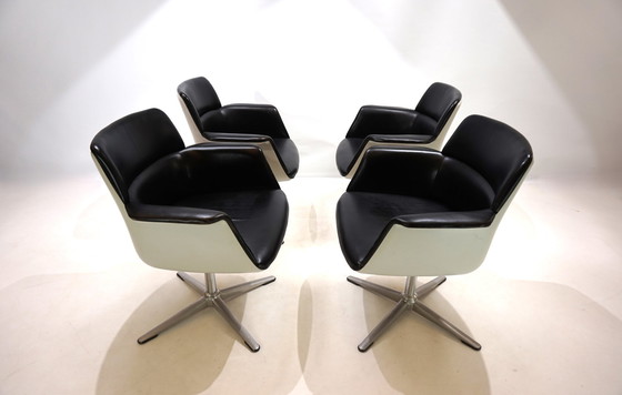 Image 1 of Set of 4 Wilkhahn 250 dining/office chairs by Friso Kramer