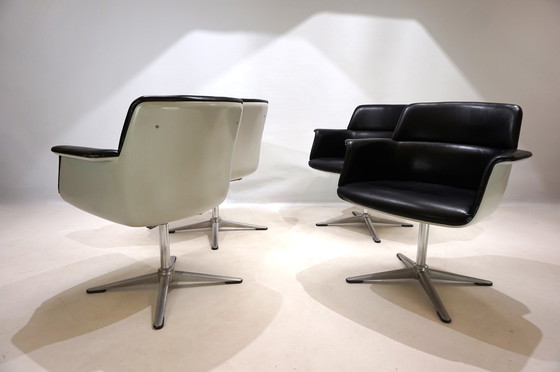 Image 1 of Set of 4 Wilkhahn 250 dining/office chairs by Friso Kramer