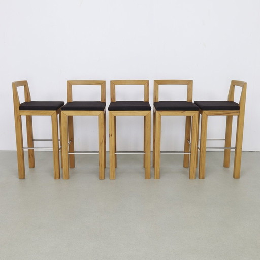 5X Bar Stool Solid Wood Göhring