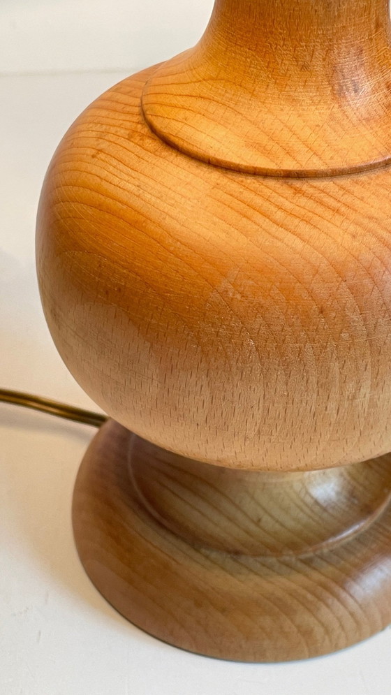 Image 1 of Lampada in legno tornito in stile country vintage