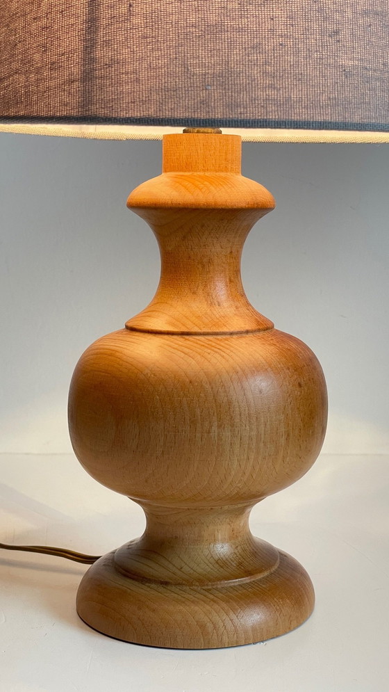 Image 1 of Lampada in legno tornito in stile country vintage