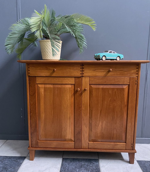 Teak Hallway Cabinet 2 Doors 2 Drawers 1980S