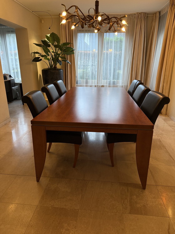 Image 1 of Gelderland Dining Table Design Jan De Bouvrie Complete Mat Matching Chairs