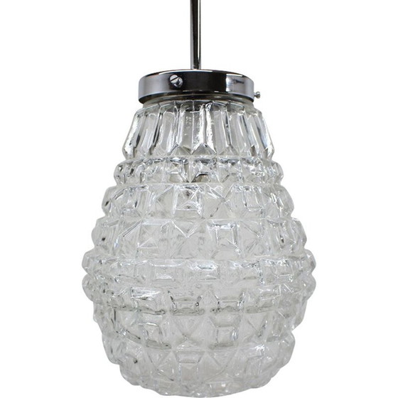 Image 1 of Vintage glass suspension by Kamenický Šenov, Czech 1960