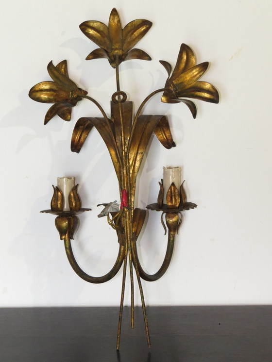 Image 1 of Wall light with lilies years