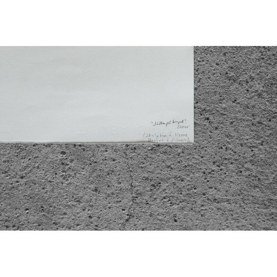 Image 1 of Vintage lithograph by Bengt Lindström, Sweden 1995