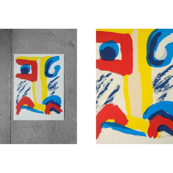 Image 1 of Vintage lithograph by Bengt Lindström, Sweden 1995