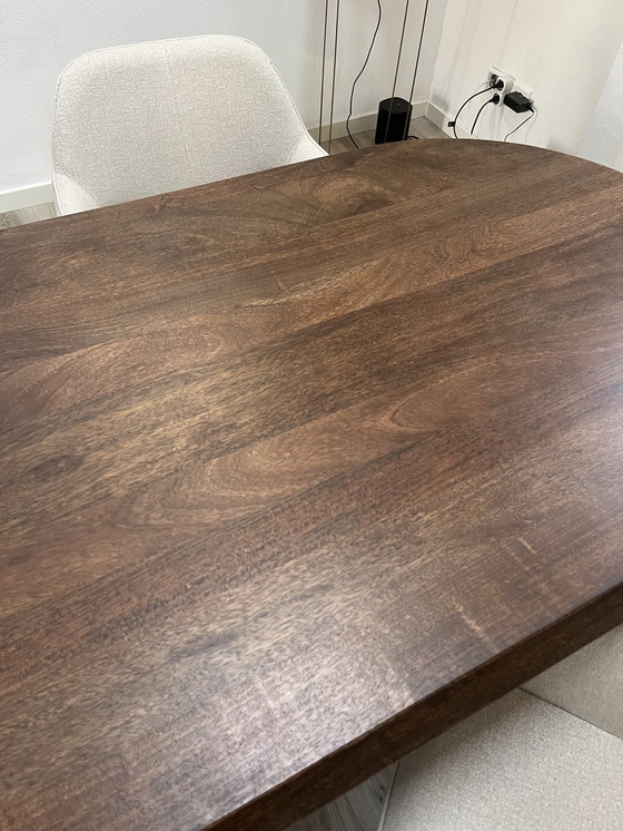 Image 1 of Vtwonen Ellipse Dining Table Mango Wood Walnut