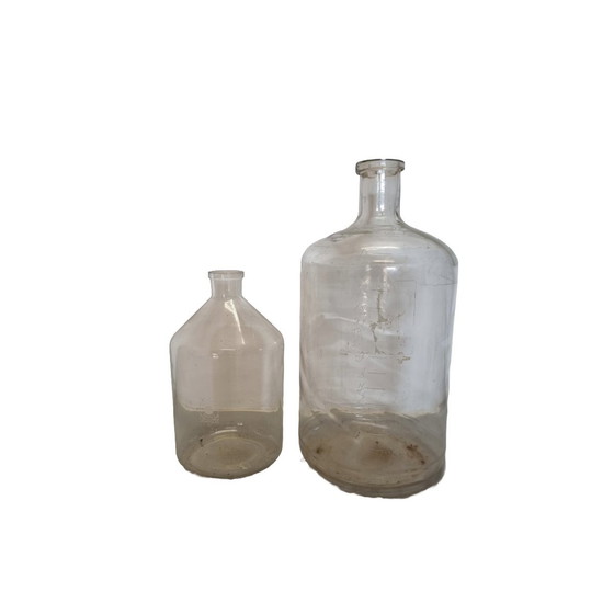 Image 1 of Old Glass Measuring Bottles, 2nd Half 20th Century