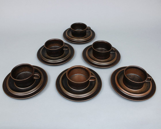 Image 1 of Ulla Procopé (1921-1968) six-piece breakfast set - Ruska model - Arabia, Finland - 1960s / 1970s (26)