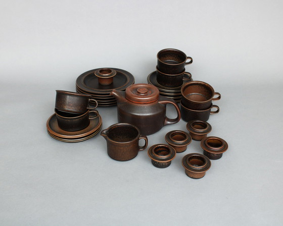 Image 1 of Ulla Procopé (1921-1968) six-piece breakfast set - Ruska model - Arabia, Finland - 1960s / 1970s (26)