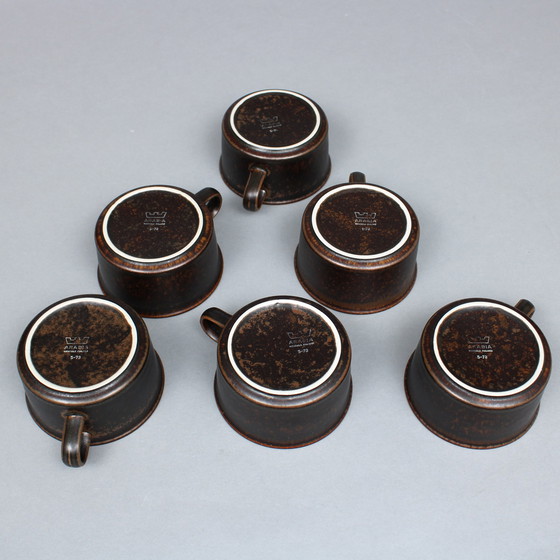 Image 1 of Ulla Procopé (1921-1968) six-piece breakfast set - Ruska model - Arabia, Finland - 1960s / 1970s (26)