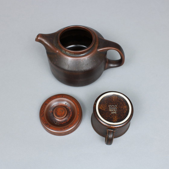 Image 1 of Ulla Procopé (1921-1968) six-piece breakfast set - Ruska model - Arabia, Finland - 1960s / 1970s (26)