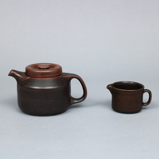 Image 1 of Ulla Procopé (1921-1968) six-piece breakfast set - Ruska model - Arabia, Finland - 1960s / 1970s (26)